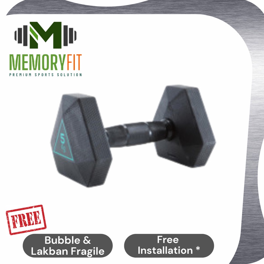 DOMYOS - HEXAGONAL 5 KG DUMBELL / DUMBELL / BARBELL