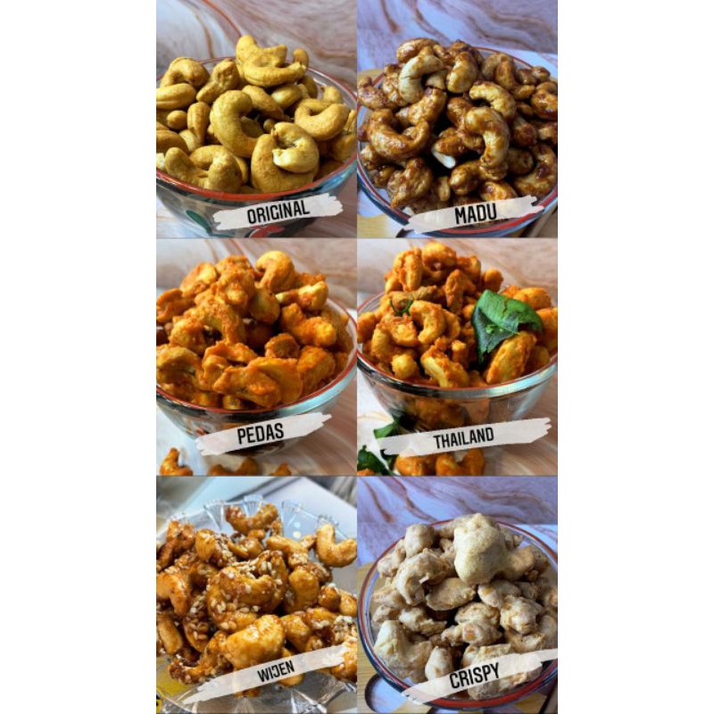 

kacang mede kualitas 6 rasa