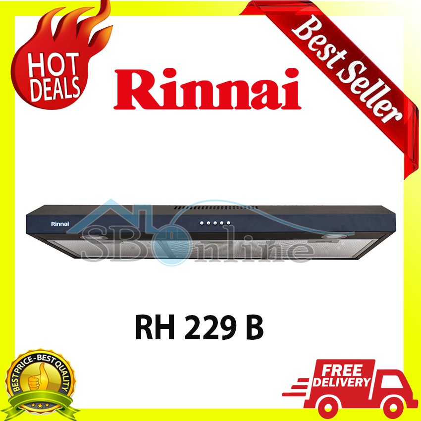 Cooker Hood by Rinnai - RH 229 B - Garansi Resmi