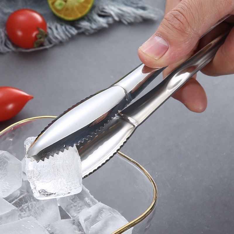 Penjepit es batu stainless capitan es batu bahan tebal berkualitas