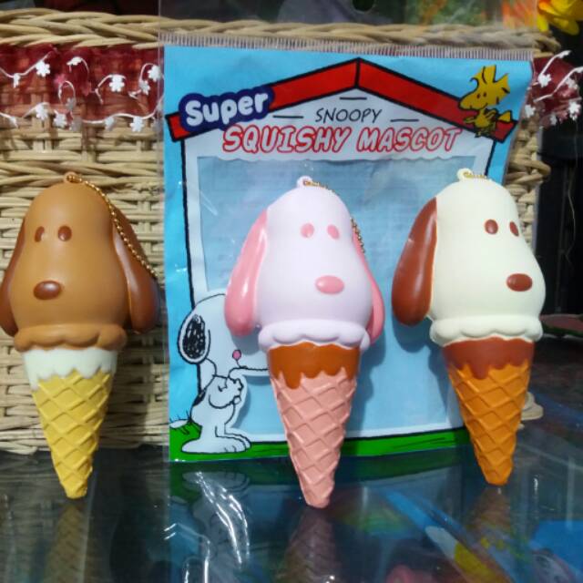 SNOOPY MASCOT ICE CREAM SQUISHY