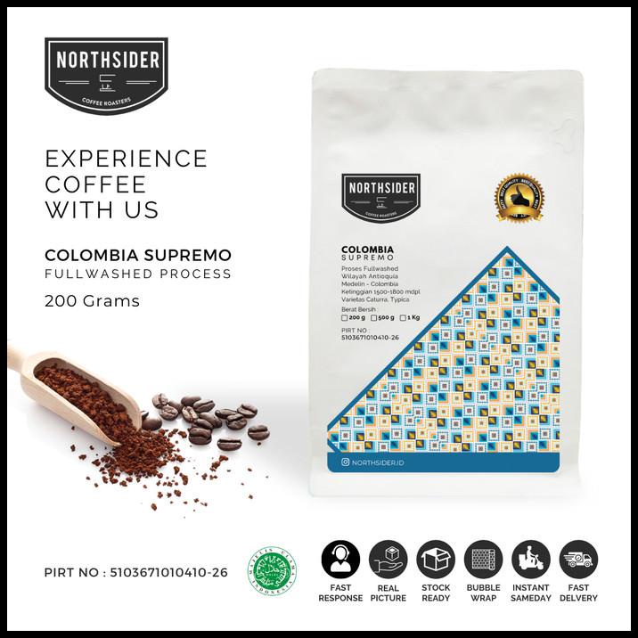 

Biji Kopi Arabica Colombia Supremo Washed - 200Gr Northsider Coffee