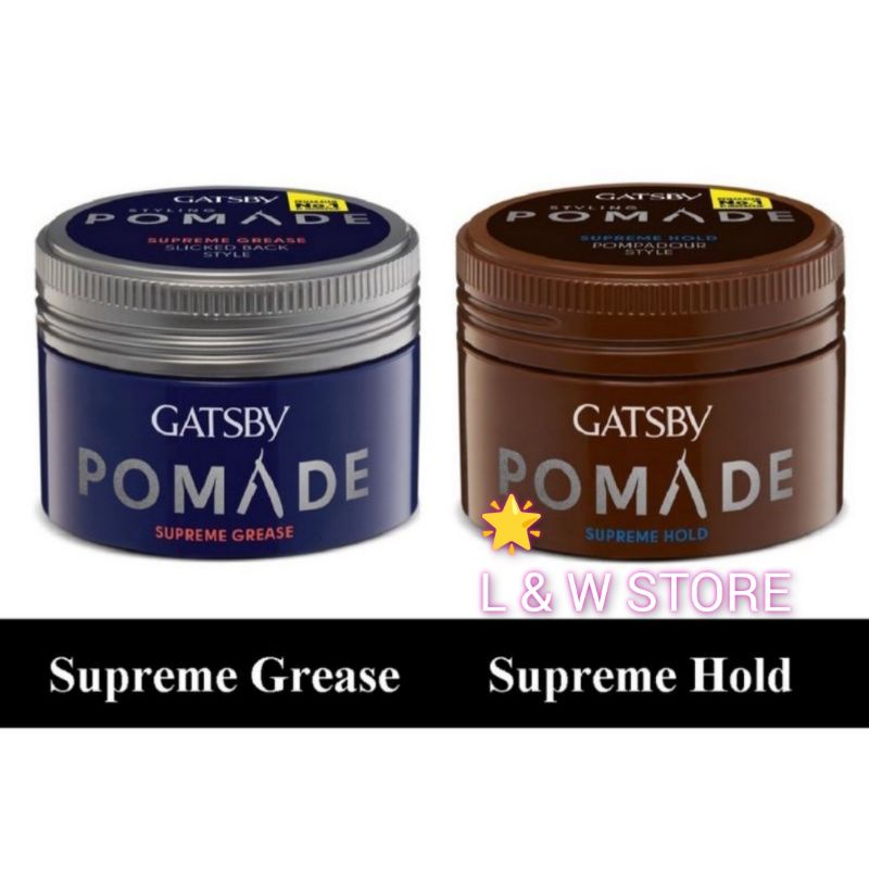 GATSBY POMADE SUPREME GREASE/MINYAK RAMBUT GATSBY