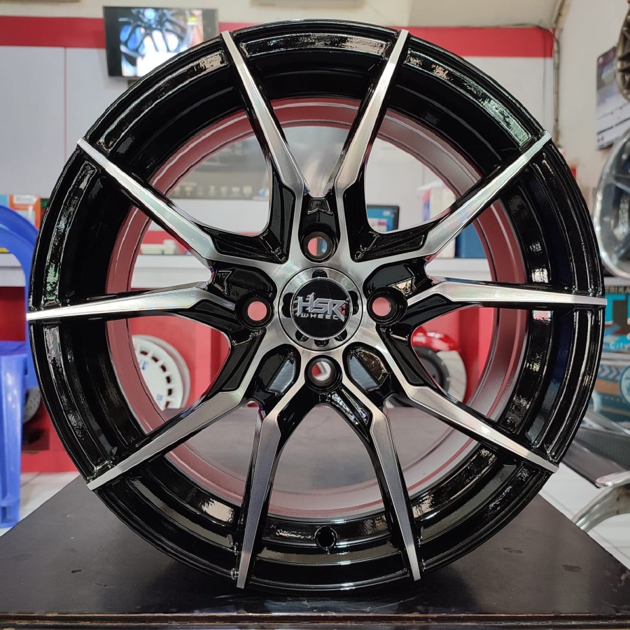 Pelek Mobil Racing Ring 15 - HSR Vital Buat Mobil Brio,sigra agya. toko Pelek Murah