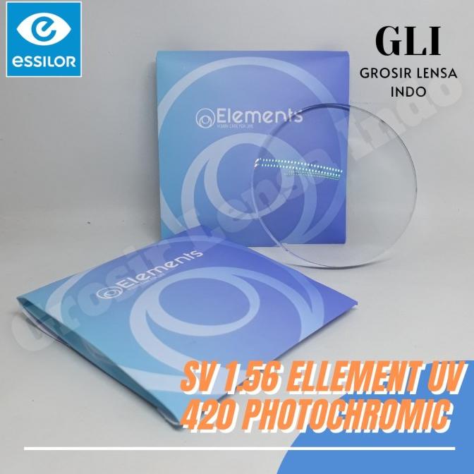 Lensa Essilor Elements Photocromic Anti Blueray Grey