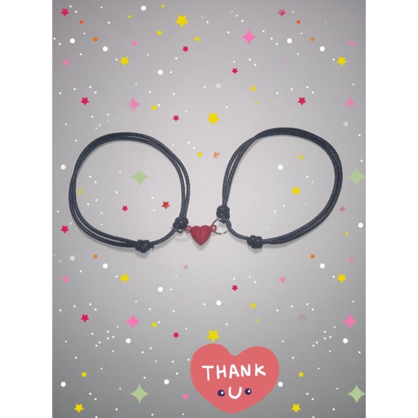 Gelang Couple Magnet Love, free 1 Gelang Polos