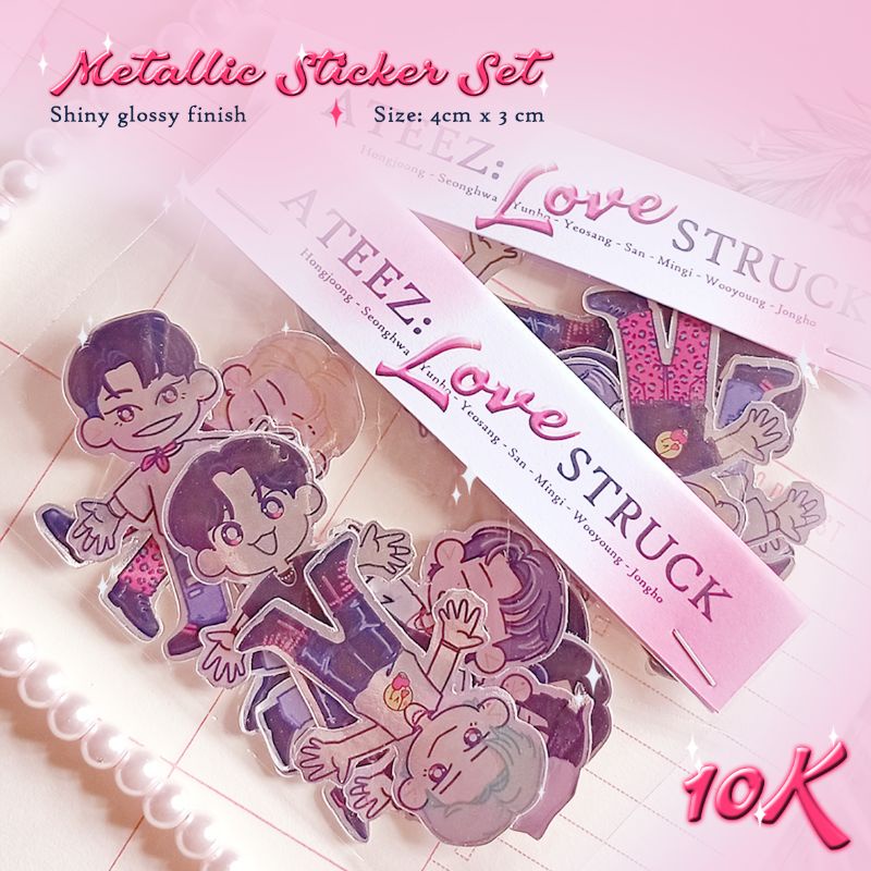 

Fanmade ATEEZ: Love Struck Metallic Sticker