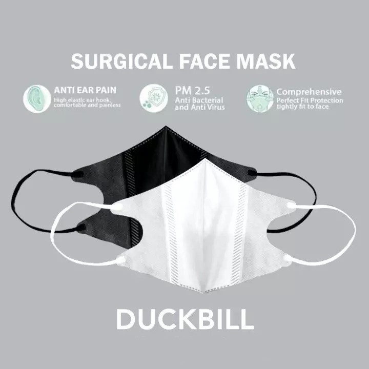 TERLARIS!! Masker Duckbill Face Mask 3PLY isi 50PCS 3D Disposable Face Mask 1 Box