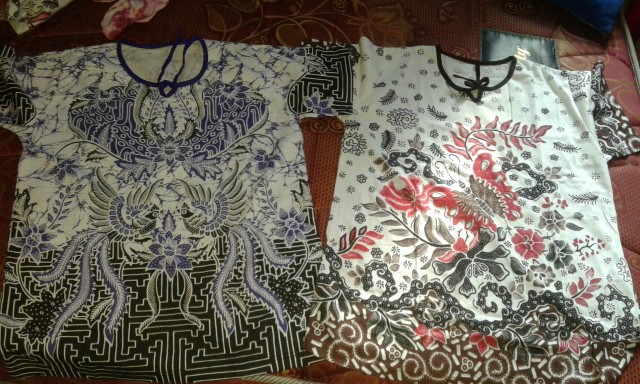 Setelan Cp Jumbo Kupu - Kupu, Bahan Kaos, Piyama, Baju Tidur, Batik Pekalongan, Batik Reza