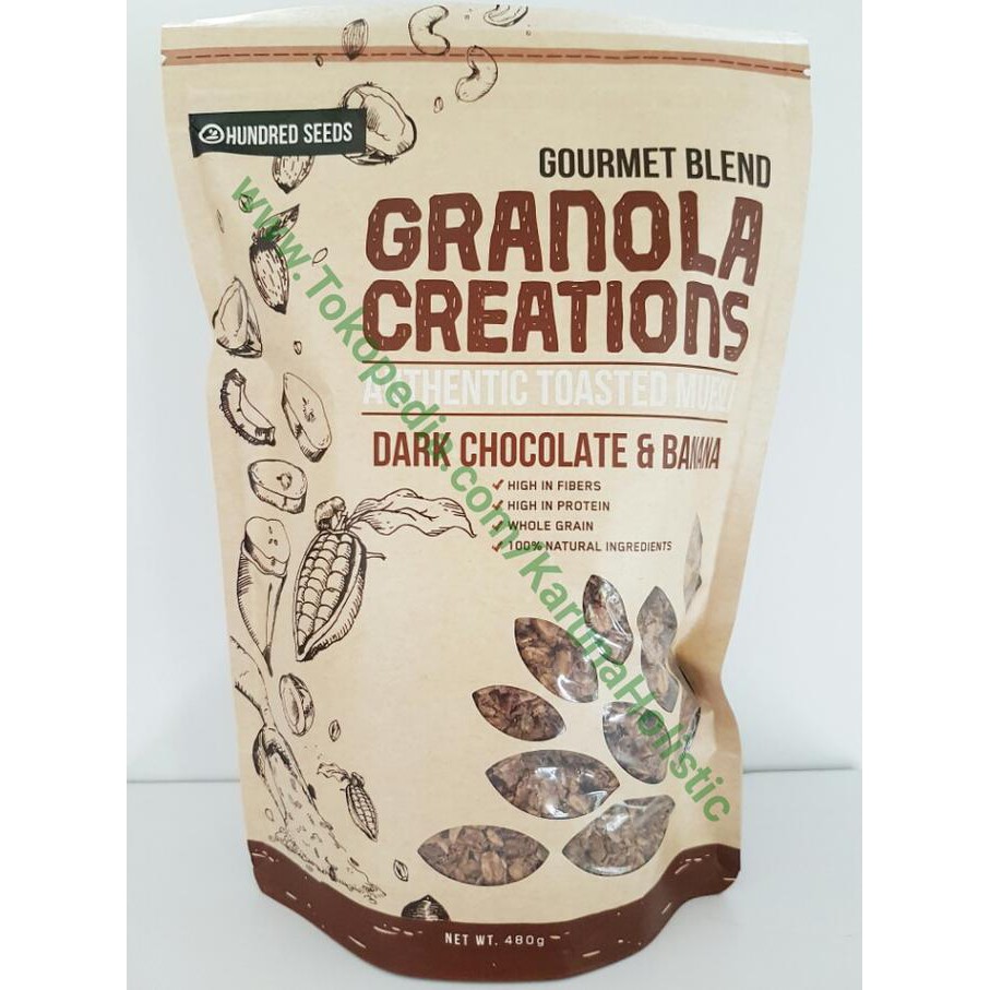 

Hot Promo!! Granola Creations Dark Chocolate & Banana 480 gram