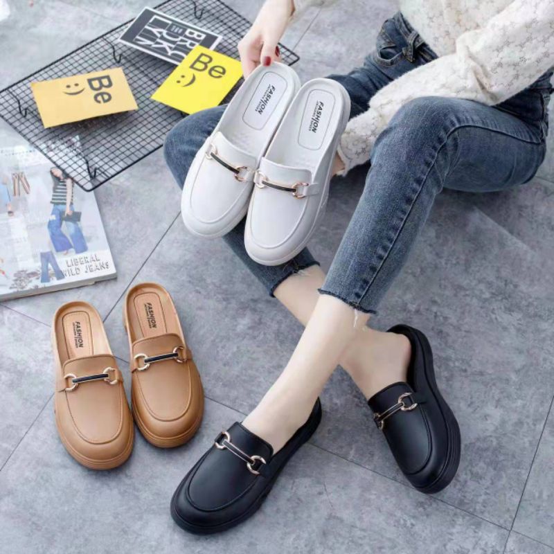 Sepatu Fliptop Fashion Korea Jsm Strip Import high Quality S2