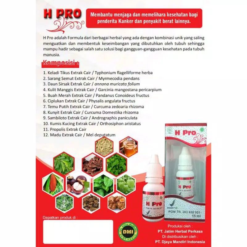 JAMU TETES  H PRO