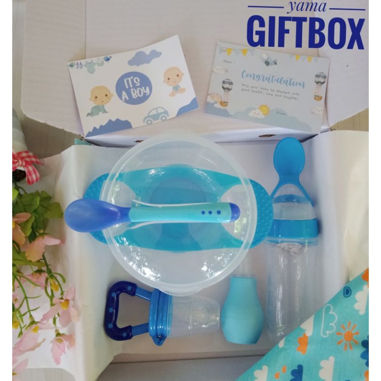 YAMA GIFTBOX HAMPERS PERALATAN MAKAN MPASI BAYI