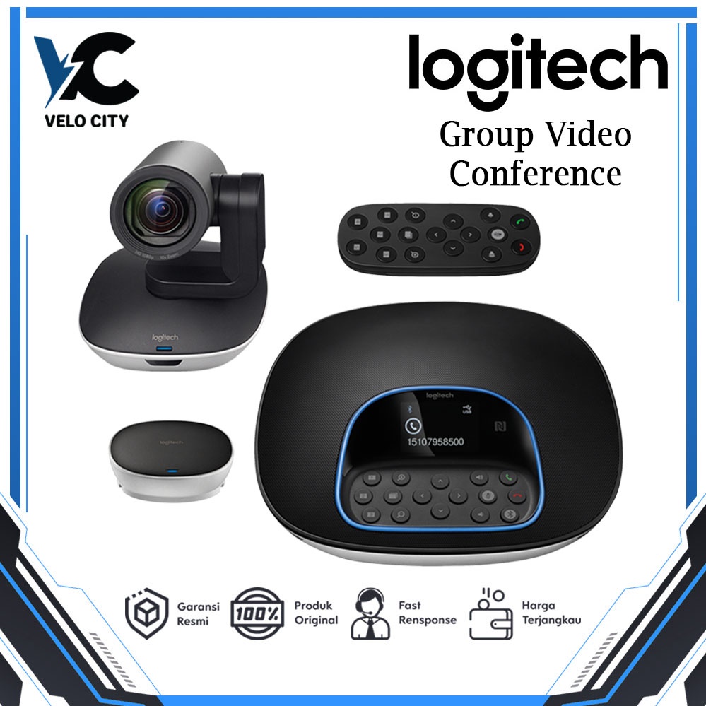 Webcam Logitech GROUP Video Conferencing Original Garansi 2 Tahun