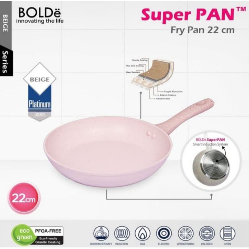 Panci Penggorengan BOLDe Super Pan Fry Pan 22 CM Wajan Goreng