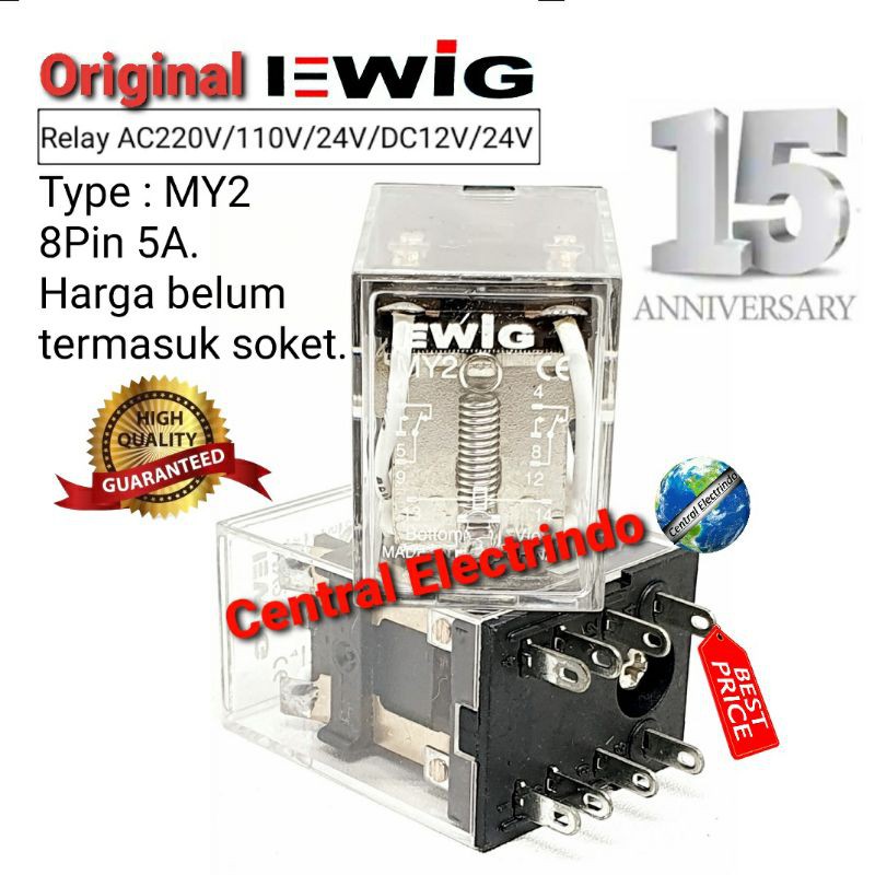 Relay EWIG MY2 8Pin 5A.