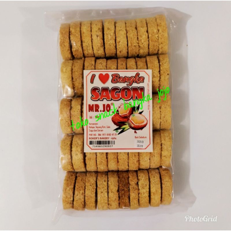 

Sagon Bangka Mr.JO isi 50pcs makanan khas bangka oleh oleh bangka asli bangka toko snack bangka jojo