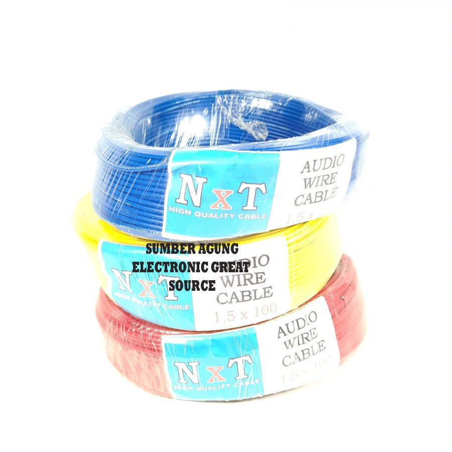 Kabel NXT Engkel Serabut 1.5 Panjang 100 Tanpa Kelos Audio Wire Cable