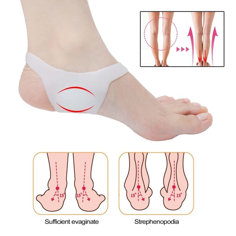 Silicon Gel Plantar Fasciitis Arch Support Protector telapak kaki