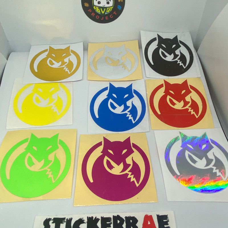 Sticker blackfox logo Cuting stiker reflektive best seller