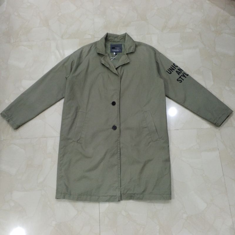 H CONNECT Jaket Parka Hijau Army