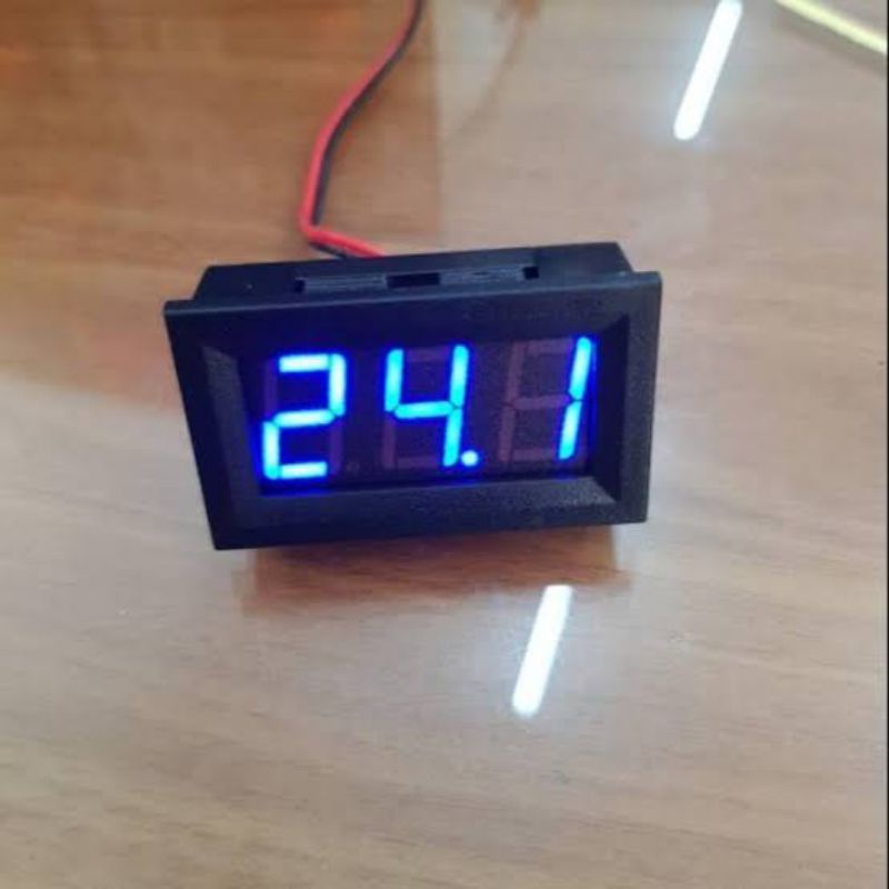 Voltmeter Volt Meter Mini Frame Motor Mobil