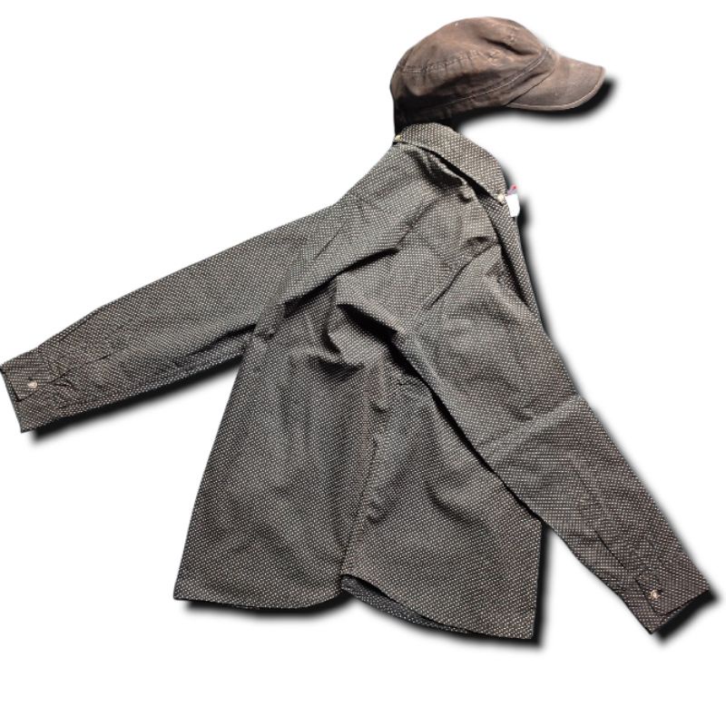 kemeja pria lengan panjang polkadot second h.ranch market size m