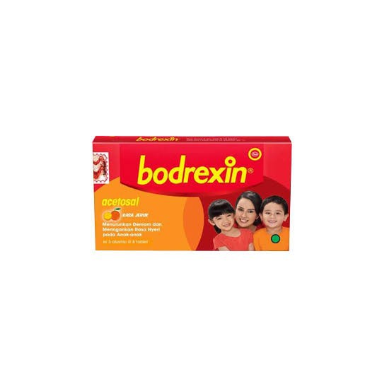 BODREXIN TABLET BOX 16 TABLET RASA JERUK