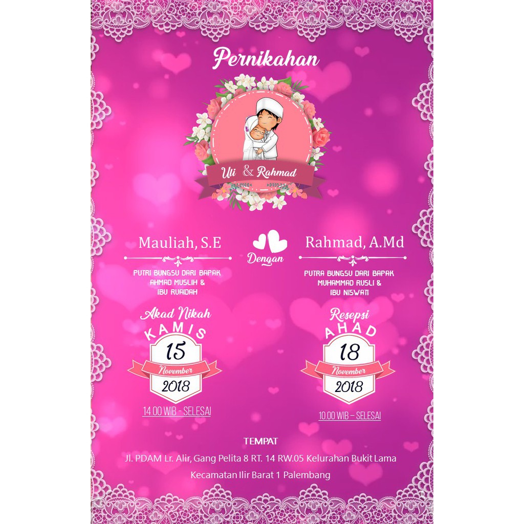 Undangan Digital Pernikahan Gambar Elegant JPG