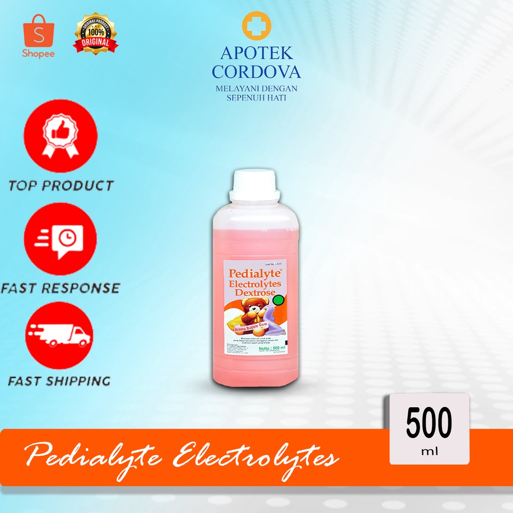 

Pedialyte electrolyte dextrose bubblegum 500ml - pengganti cairan tubuh - larutan pencegah dehidrasi akibat diare/muntah -