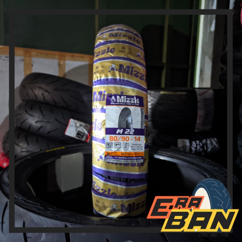 BAN LUAR MIZZLE M22 80 90 RING 14 TUBELESS MATIK