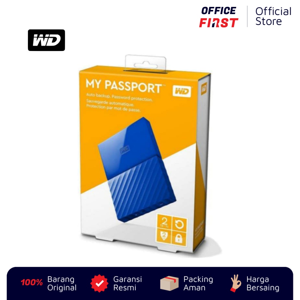 WD My Passport 2TB 1TB HD HDD Hard Disk External Western Digital
