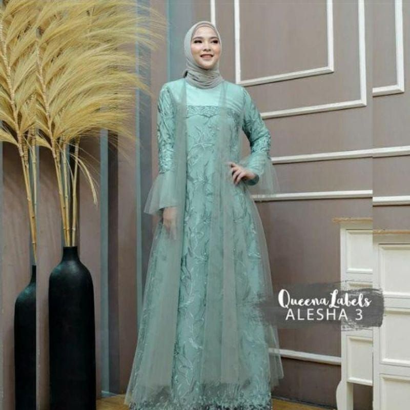 ALESHA GAMIS DRESS ALLSIZE JUMBO ADA READY BANYAK / DRESS TILE / DRESS BRUKAT