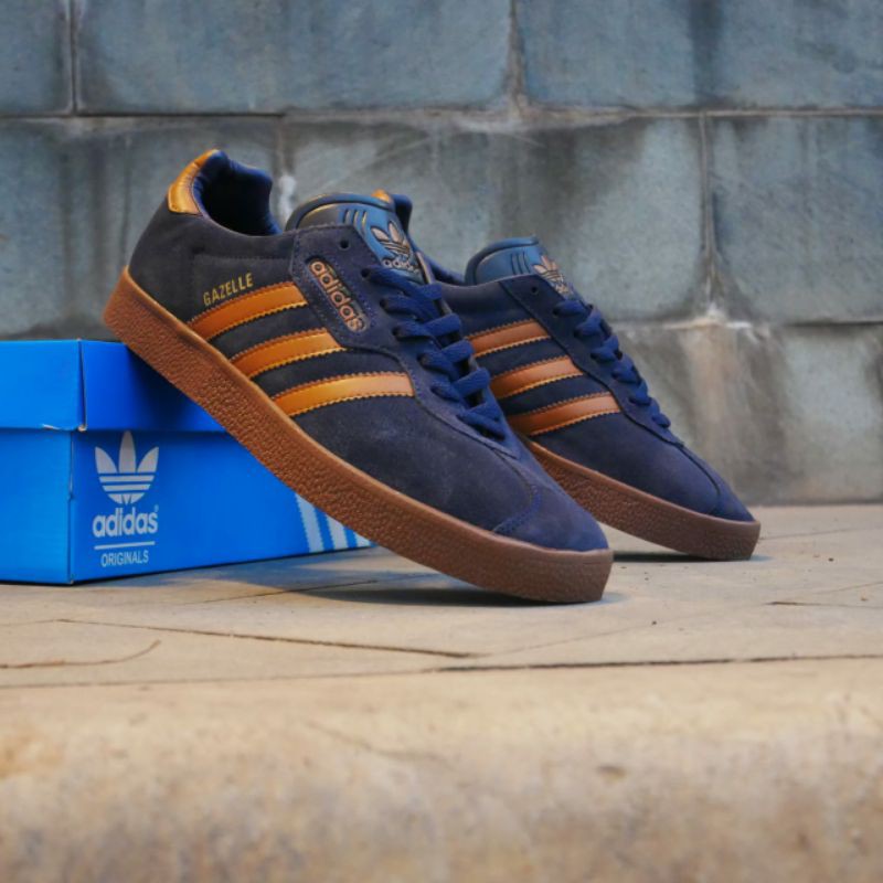 ADIDAS GAZELLE NAVY BROWN ORIGINAL