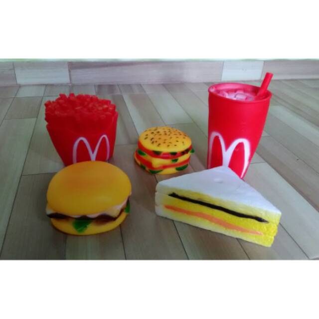 Vinyl Junk Food / mainan bayi