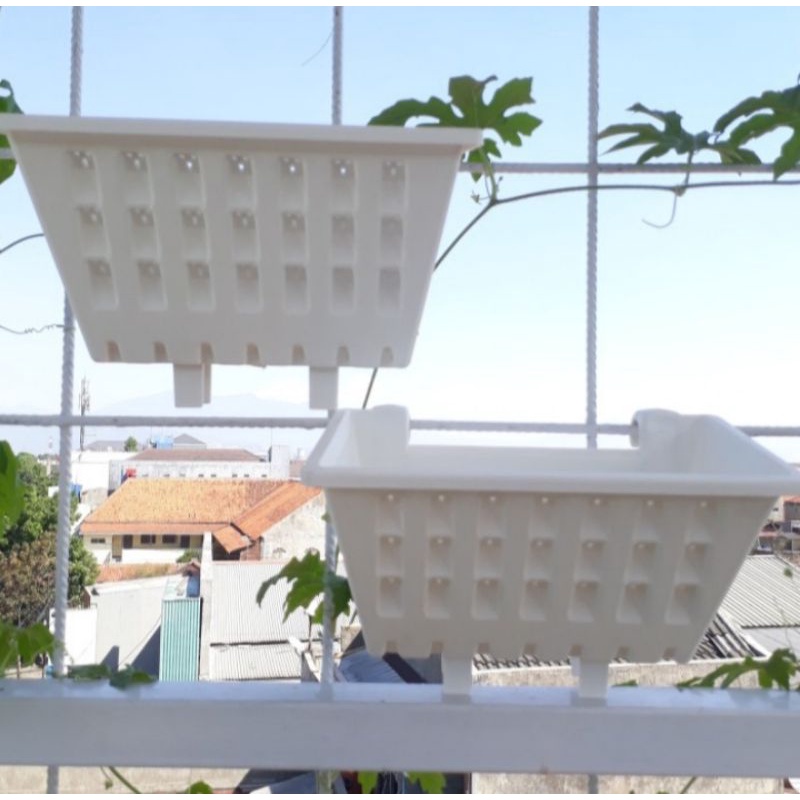 pot argo 01 putih, pot tempel