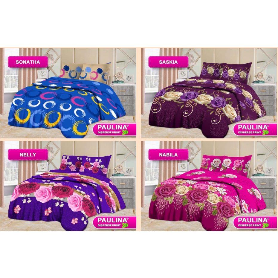 ❤ IJN ❤ Bonita Paulina Sprei King Size 180x200 cm Seprai Motif Terbaru