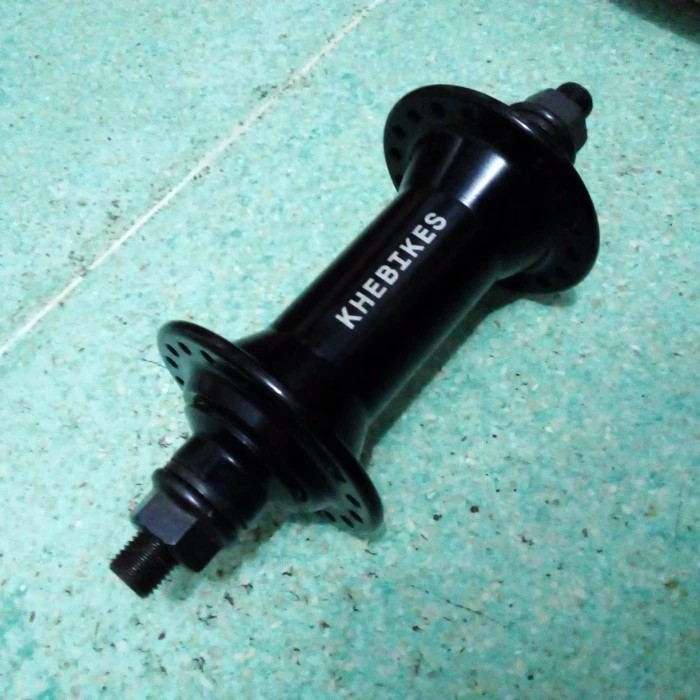 Parts BMX Front Hub Depan KHE Bikes 36 Hole Bearing - Black Hitam