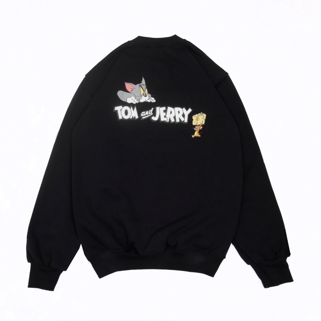 Jaket Sweater Crewneck H AND M TOM AND JERRY – Edition Fashion Trendy Casual Pria Good Brand Quality Stylish