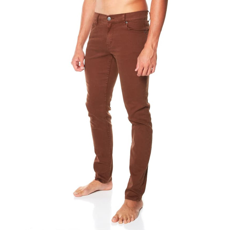 NEW MT CELANA JEANS PRIA CELANA DENIM MODEL SKINNY (PENSIL) COKLAT