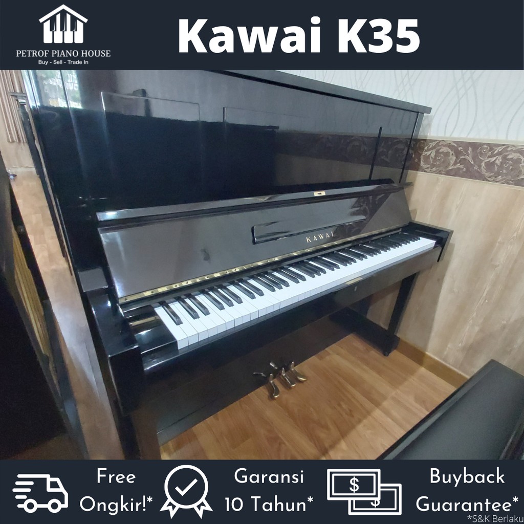 Kawai K35 Upright Piano Bekas Second