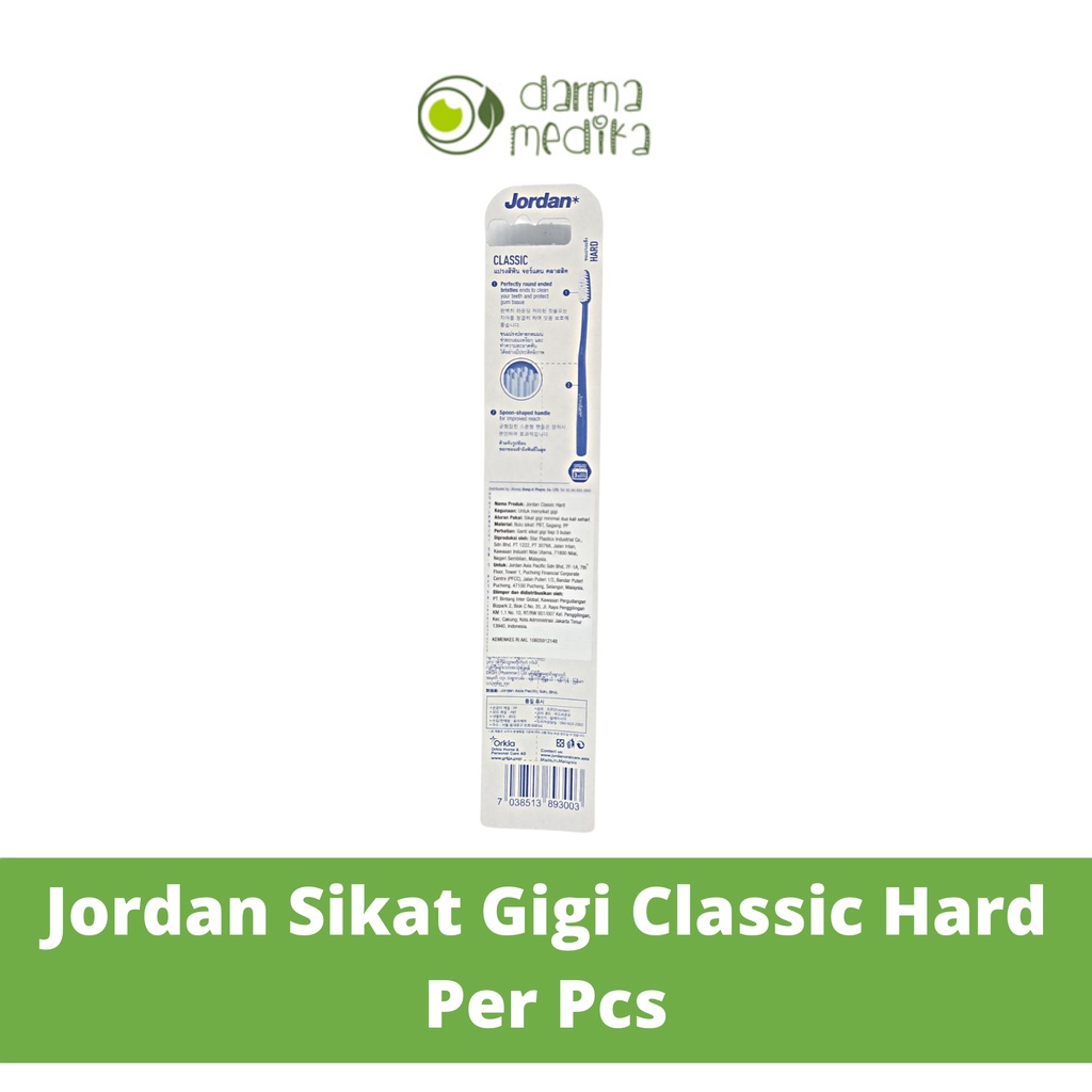 Sikat Gigi Jordan Classic HARD Satuan