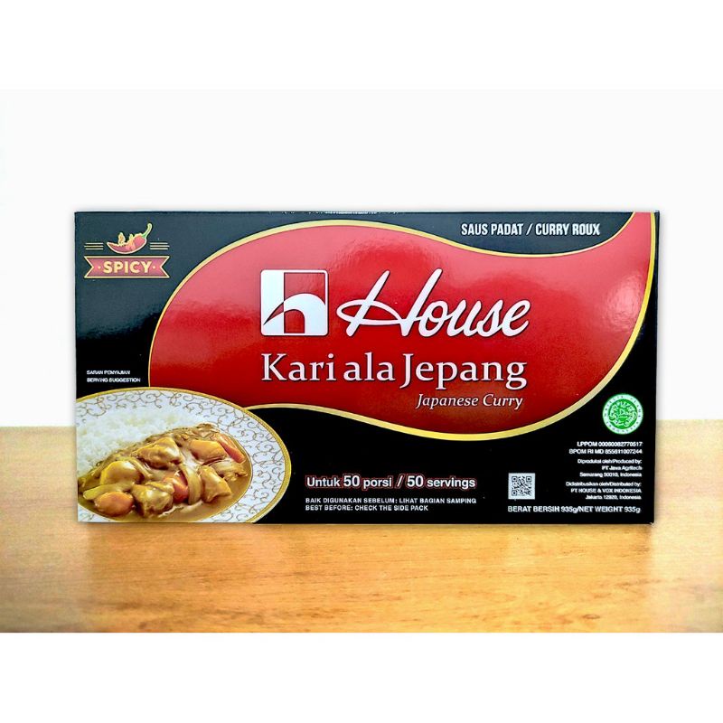 

HOUSE Kari Ala Jepang SPICY/ KARI PEDAS Roux / BUMBU PADAT 935 Gr - C727