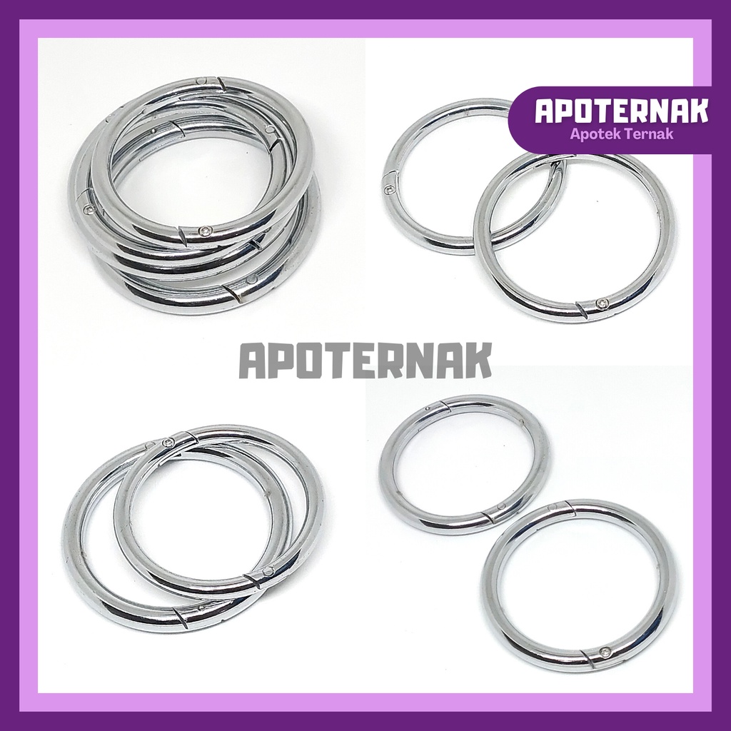 BULL RING | Cincin/Anting Tindik Hidung Sapi Kerbau | Diameter 8 dan 9 cm | Apoternak