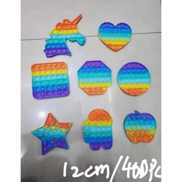 pop it murah rainbow unicorn fidget push