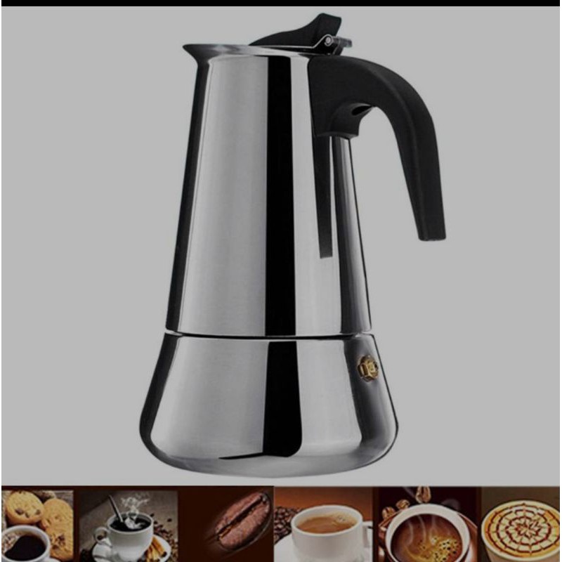 Penyeguh kopi 450 300 200 100 ml Espresso Coffee Maker Moka Pot Teko Stovetop Filter OneTwoCups Z20