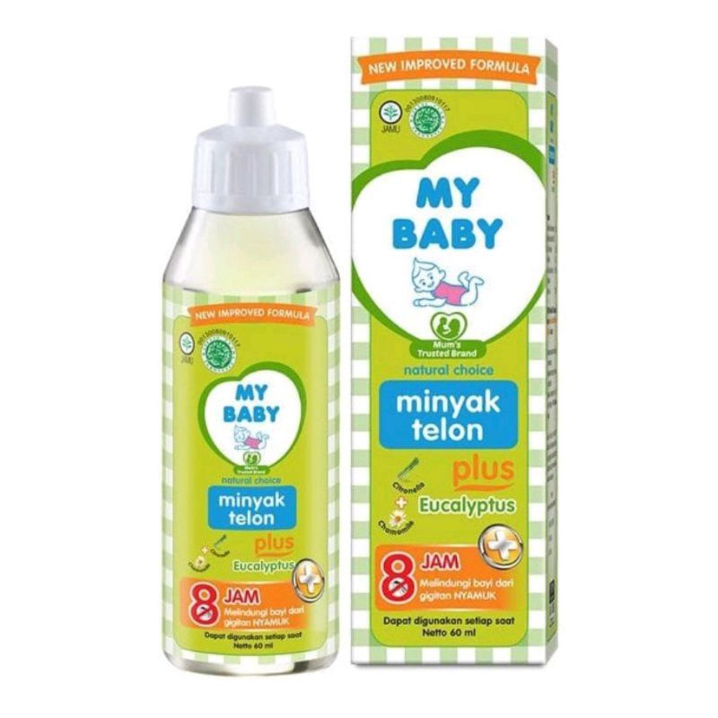 My Baby Minyak Telon Baby 60ml, 150ml 8 jam anyi nyamuk