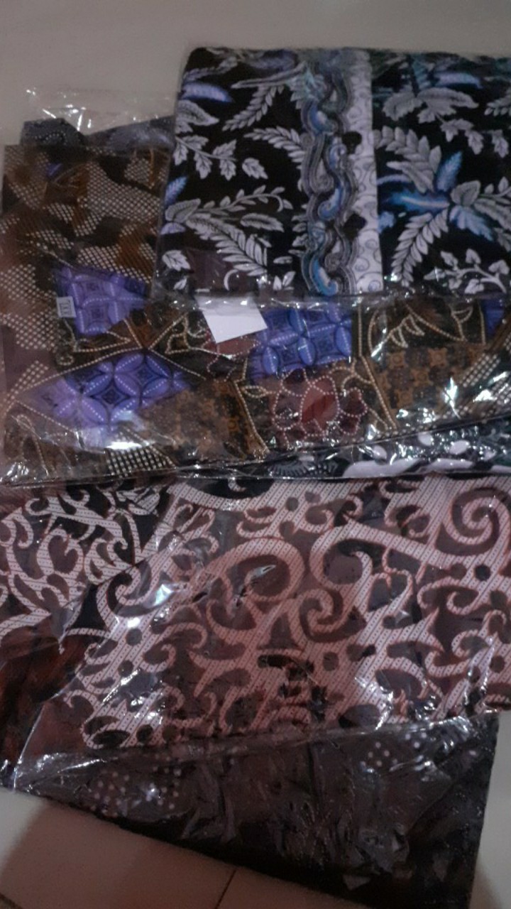 Bswart Batik Hrb026 Kenongo Hem Batik Asmad Maroon Kemeja Batik Pria