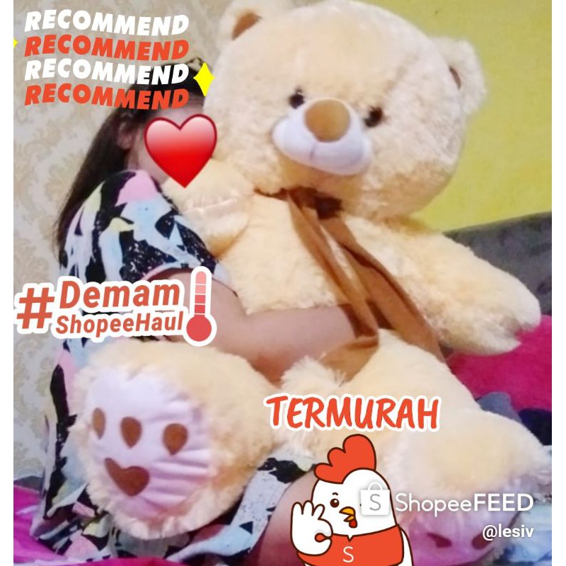 Boneka teddy bear jumbo boneka jumbo boneka lucu boneka jumbo murah 1m
