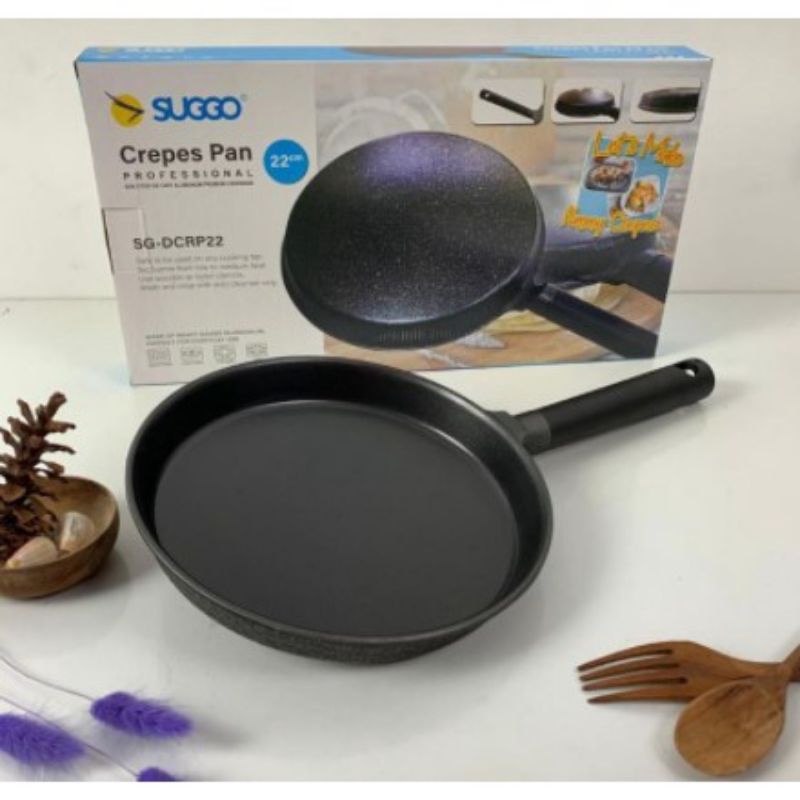 Creper Pan suggo / Teflon / Alat Pembuat Kulit Lumpia / Crepes / Risol